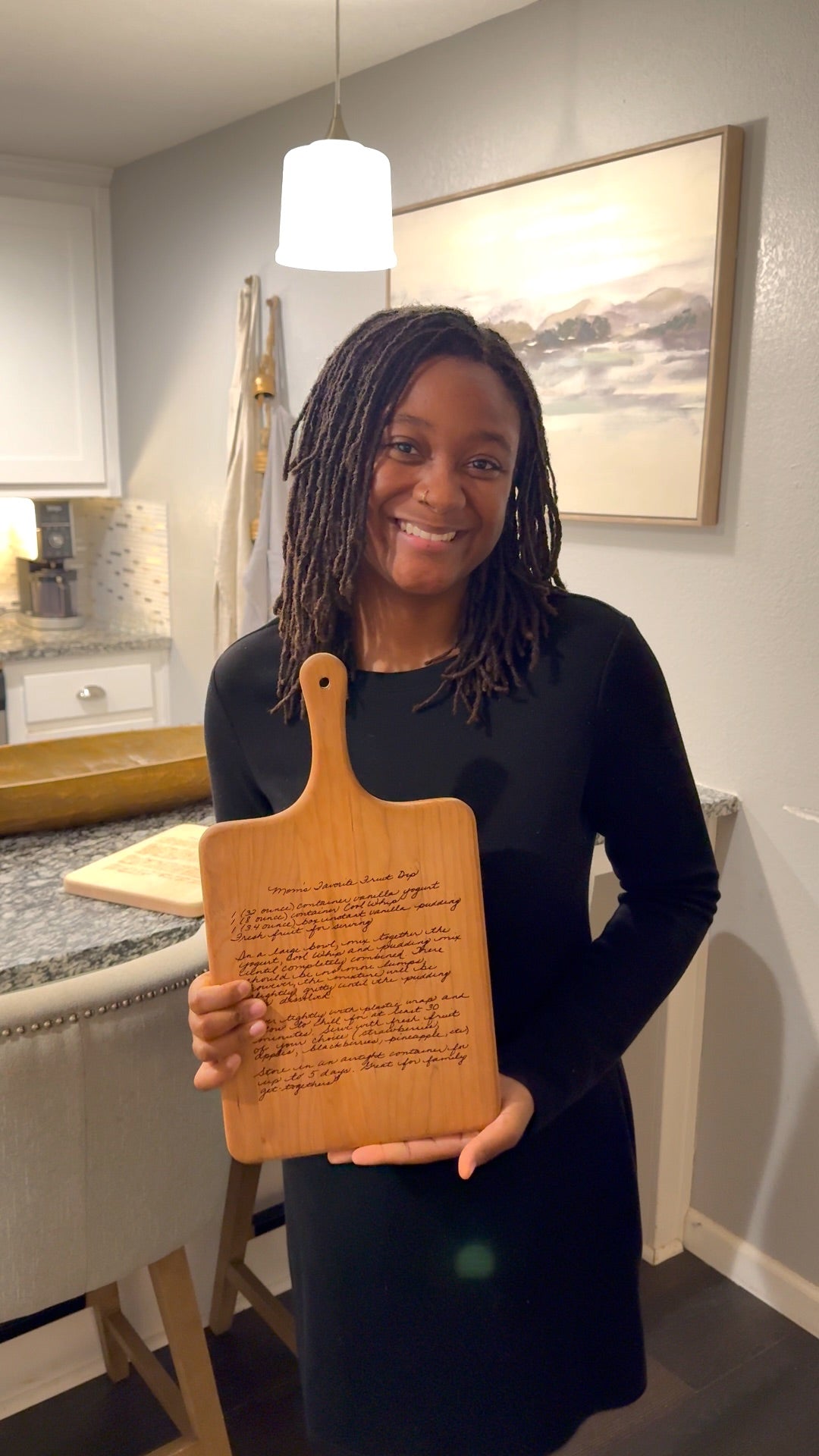 Personalized Handwritten Recipe Cutting Board