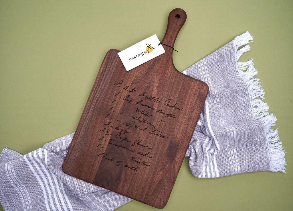 ⭐️ TOP SELLER ⭐️ | Handwritten Recipe-Engraved Cutting Board