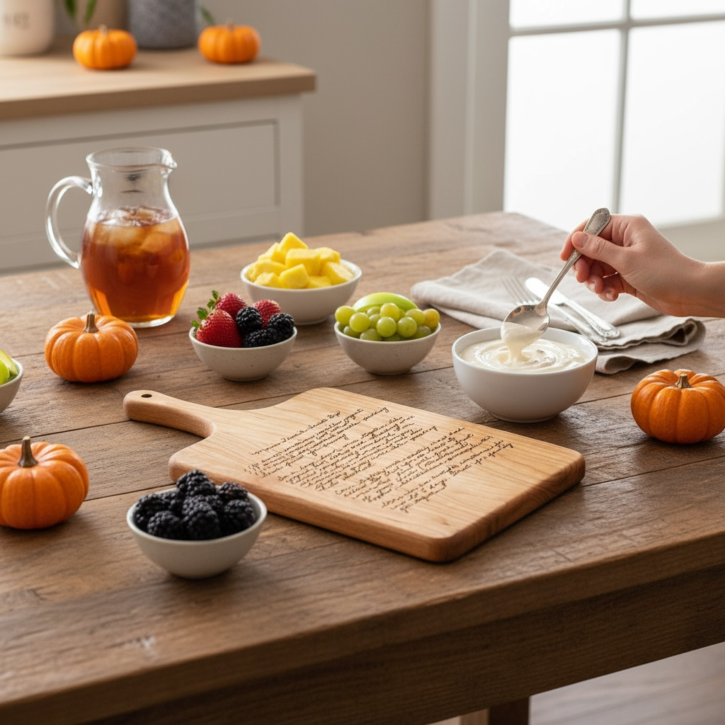 Personalized Handwritten Recipe Cutting Board
